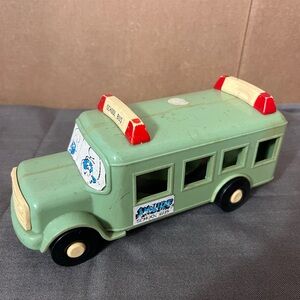 Vintage 1982 Smurfs Van Bus Toy by Peyo
